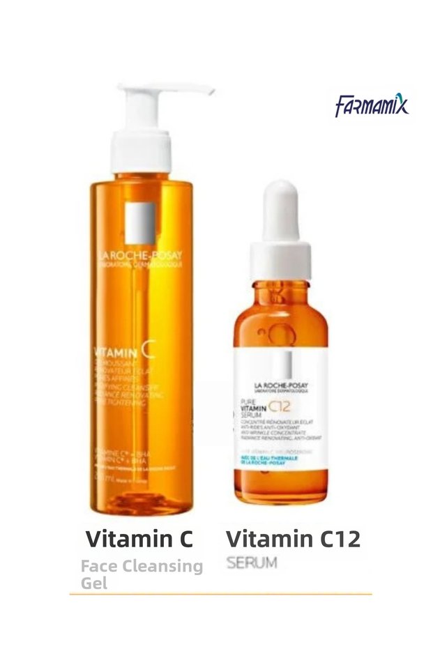 La Roche-Posay Vitamin C Radiance Set | Cleansing Gel + C12 Serum
