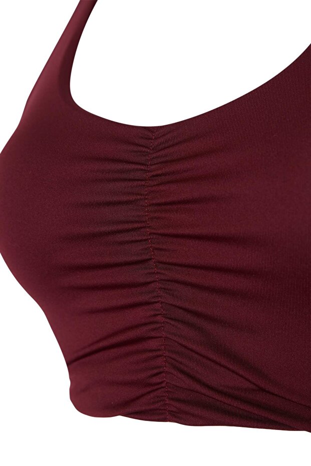 Bordo Dalgıç/Scuba Atma Kap Spor Sütyeni THMSS26SS00007 - 6