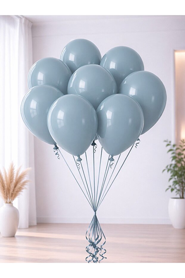 Storm Blue Retro Balloon 12 in 100S