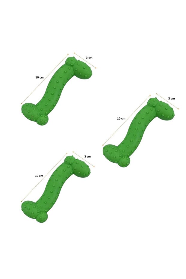 ® Tiny Bone Toy Serrated Surface Small Bone Plastic Dog Toy - 8