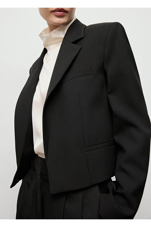 Crop blazer jacket