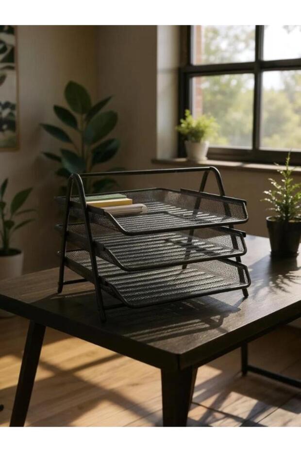 Perfore 3-Tier Black Document Rack - Nd-105 - 5