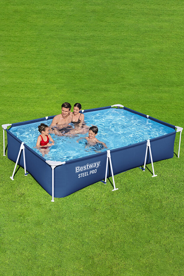 حوض سباحة بإطار فاخر من Bestway مقاس 300X201X66 سم 3300 لتر - 26-56404