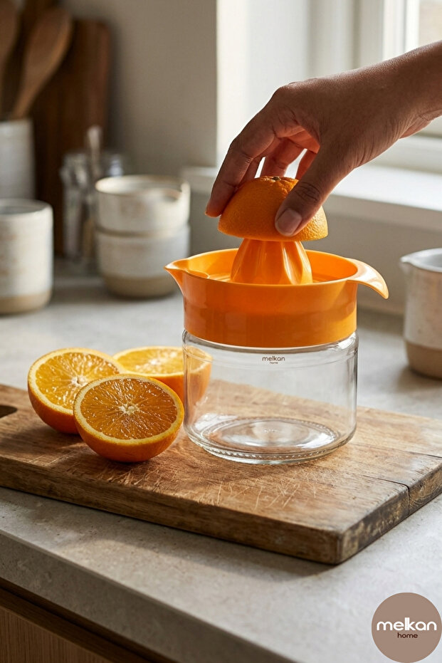 300ml Orange Glass Squeezer for Orange and Citrus
