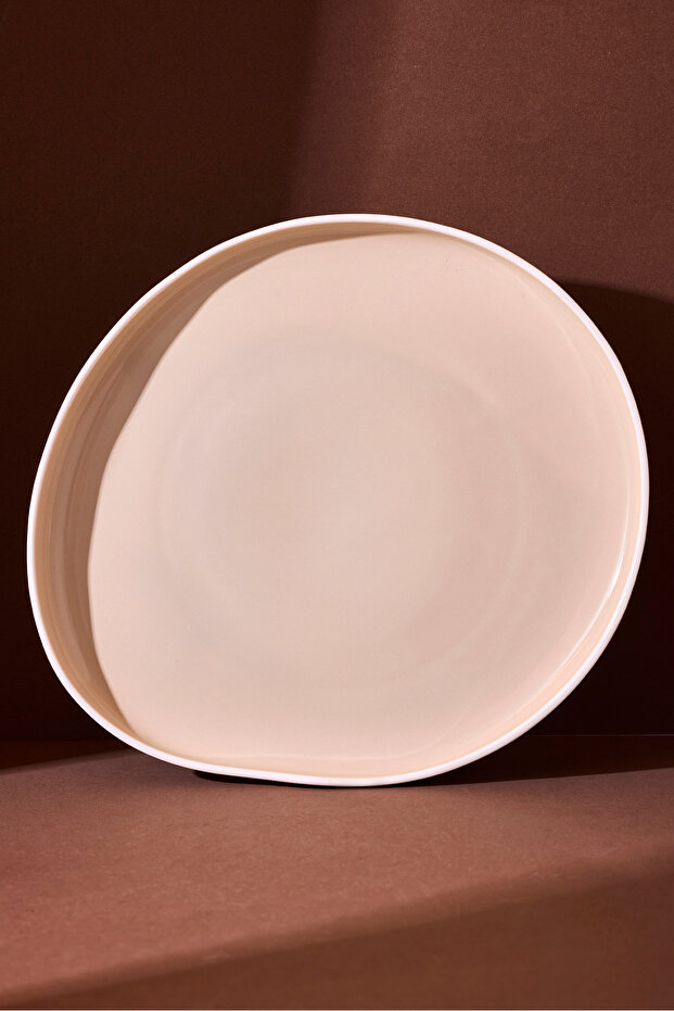 Roma Beige Porcelain Serving Plate 27.6X24.6X3.4 cm