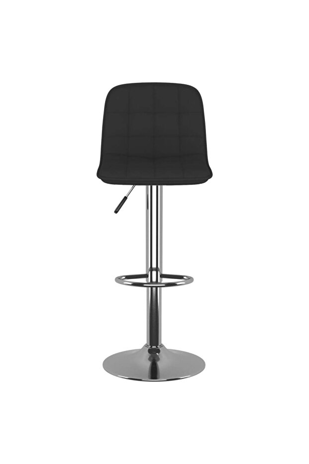 Scaune de bar, 2 buc., negru, material textil - 4
