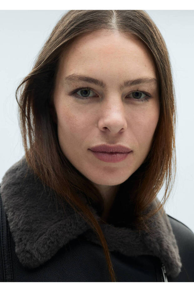 Jacke mit Kunstpelzfutter - 8