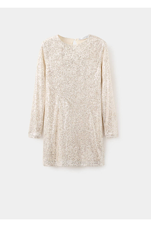 Mini Dress with Sequins - 3