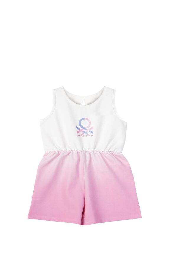 United Colors of Benetton Girl Pink Shorts Jumpsuit BNT-G21317