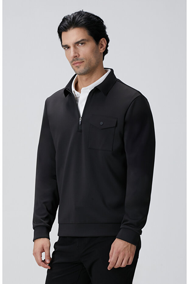 N-Tech Siyah Sweatshirt - 5