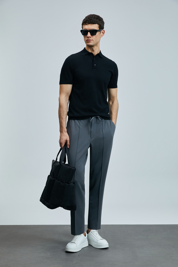Derek Men's Silk Blend Sweater Black