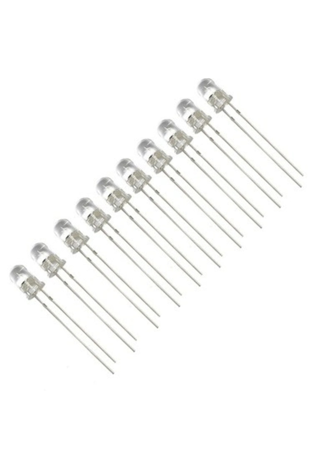 10 adet 5mm Beyaz Led