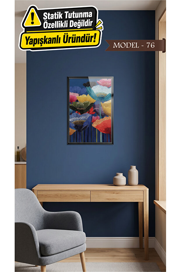 Glass-Look Adhesive Table Flower (Model- 76)