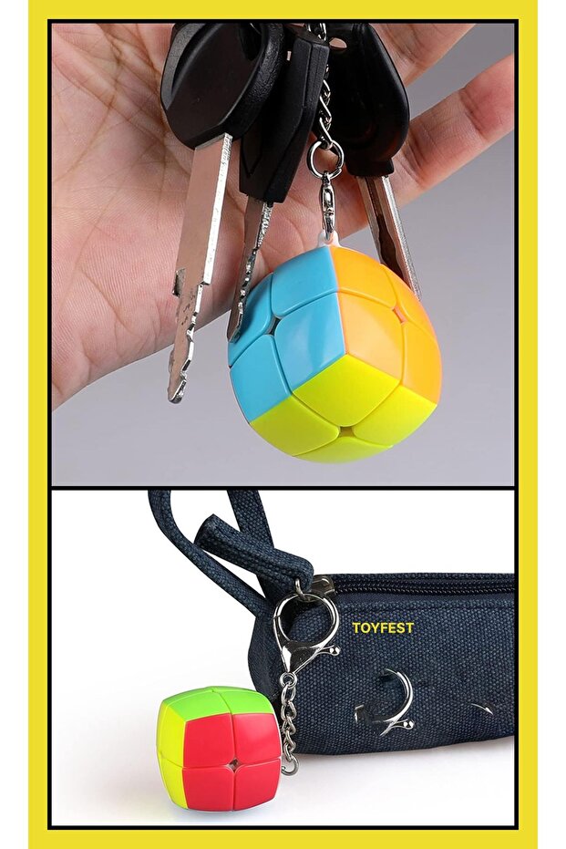 Mini 2 X 2 Qy Speed Intelligence Cube Intellect Cube Cubic Cube Keychain