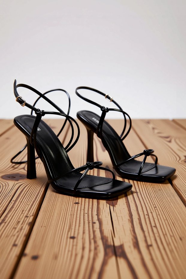 Women's Thin Heeled Square Toe Ankle Strap Sandals Functional Durable Quality