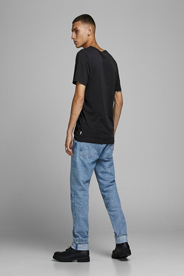 JJEORGANIC BASIC TEE SS O-NECK NOOS Black - 2