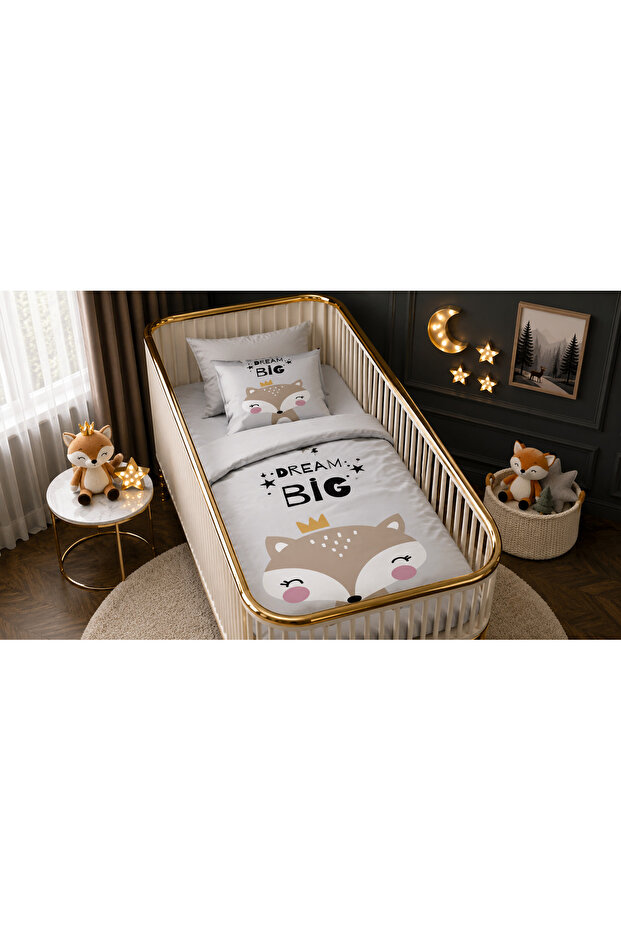 Big Dreams Kur Fox Single Digital Baby Bedding Set