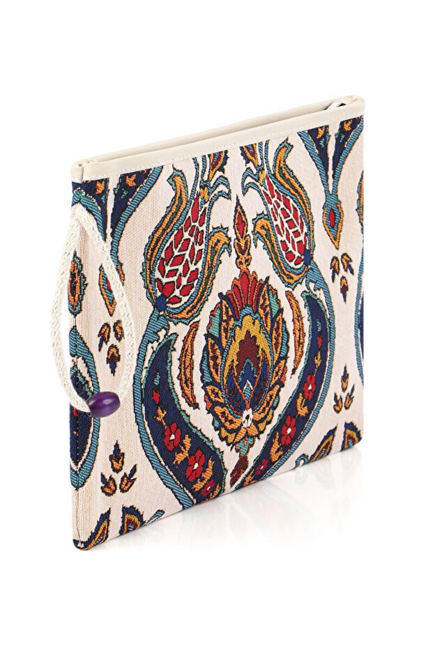Candlestick Tulip Pattern Tapestry Handbag - 2