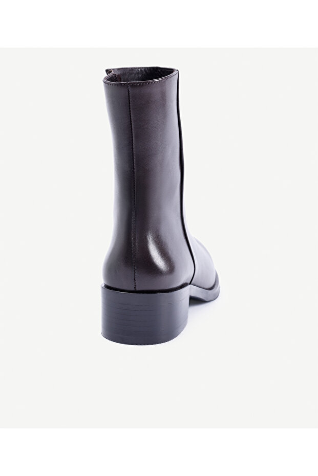 Soft Leather Flat Boots - 3