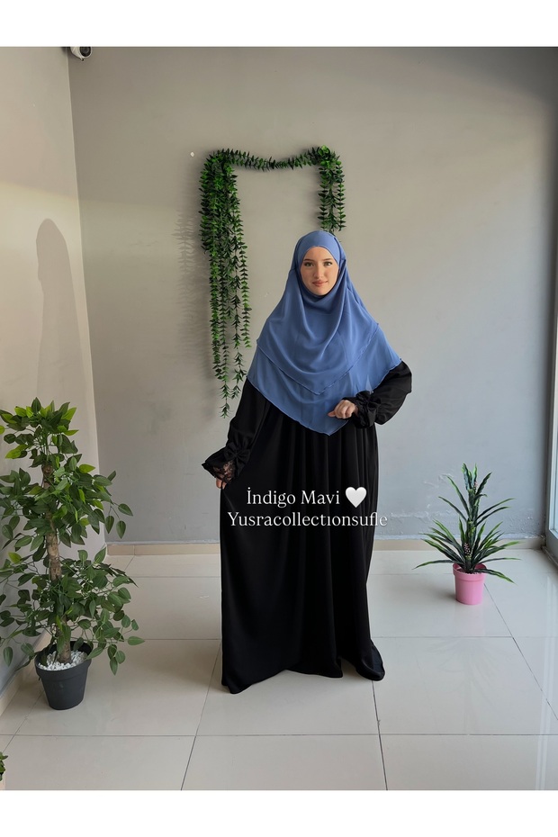حجاب شيفون متوسط الطول سوفليه