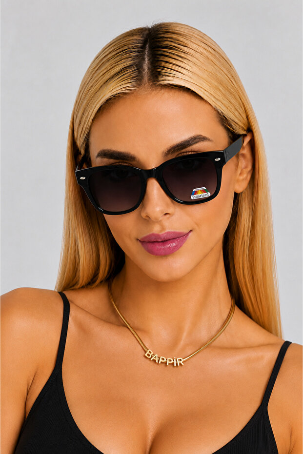 نظارات شمسية للجنسين من Wayfarer بزجاج مستقطب ومفصلات زنبركية