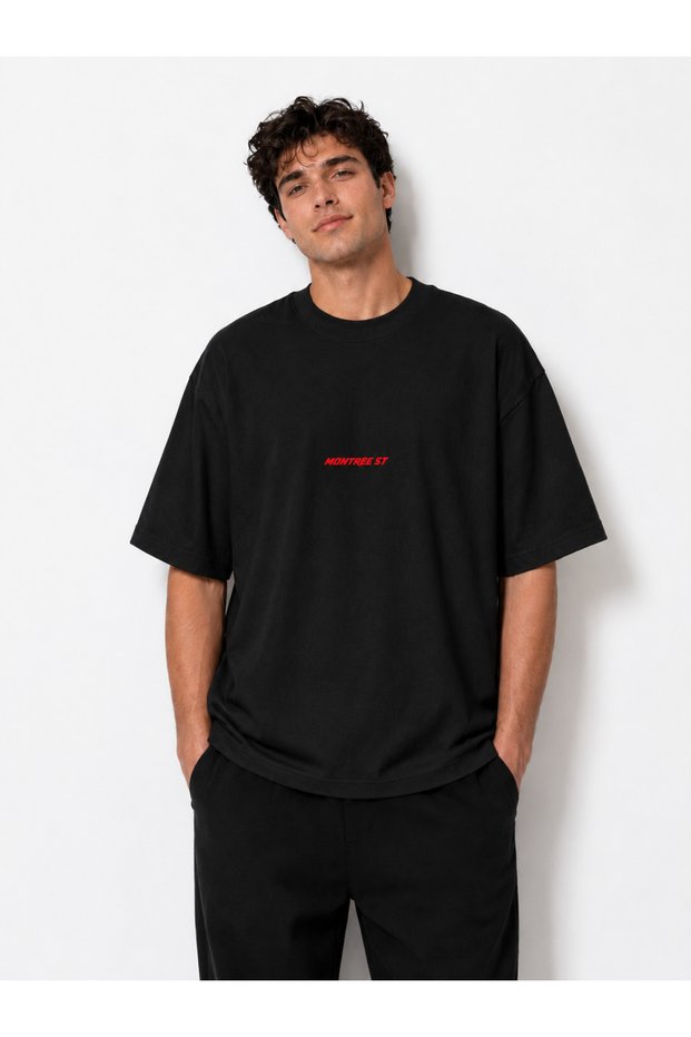 Men's Oversize St Printed 100% Cotton Premium T-Shirt