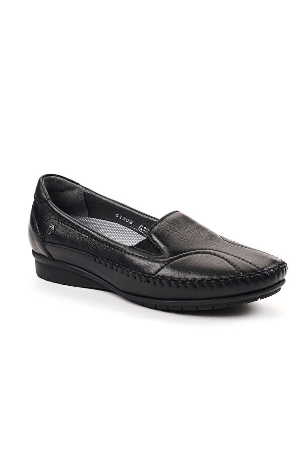 Lady-G Women's Leather Hallux Shoes Black