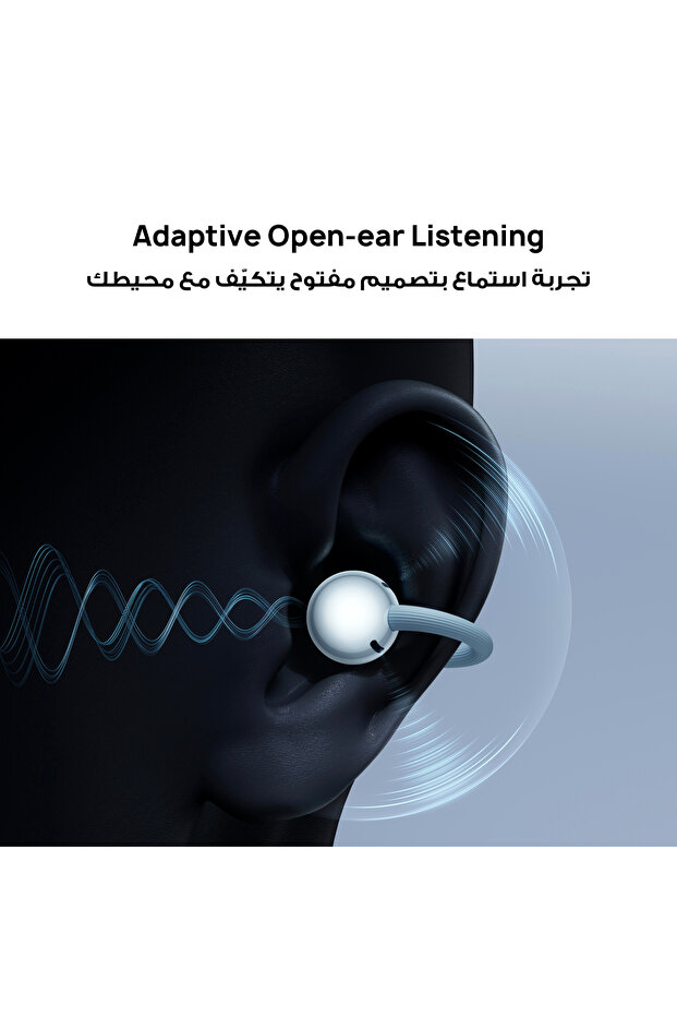 سماعات أذن لاسلكية فري كليب 2، سماعات بلوتوث، عمر بطارية يصل إلى 38 ساعة، متوافقة مع iOS وأندرويد، إصدار المملكة العربية السعودية، باللون الأسود - 3