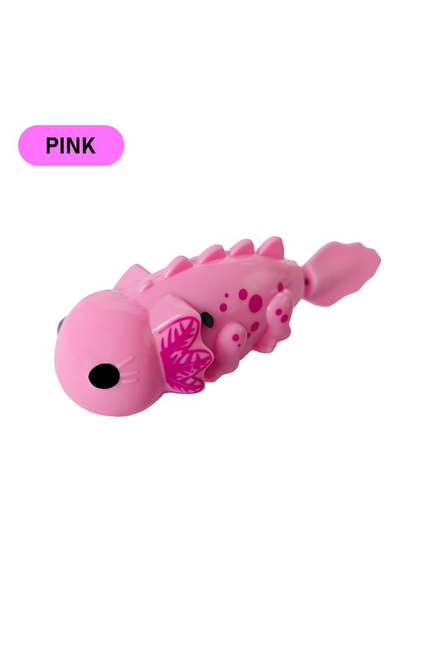Pink Cute Outdoor Children's Electronic Light Sensing Bathtub Interactive Toy Can Swim Colorful Pet
