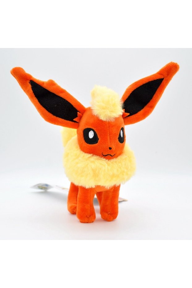 Flareon 20cm stand Eevee Family Pokemon Plush Toys Set - Sylveon Umbreon Vaporeon Flareon Pikachu St