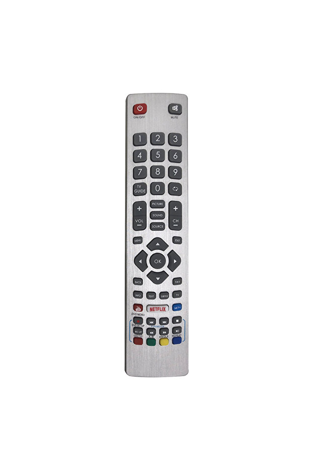 Silver Replacement for the new SHW/RMC/0115 SHWRMC0115 Remote Control for Sharp Aquos 3D HD Smart TV