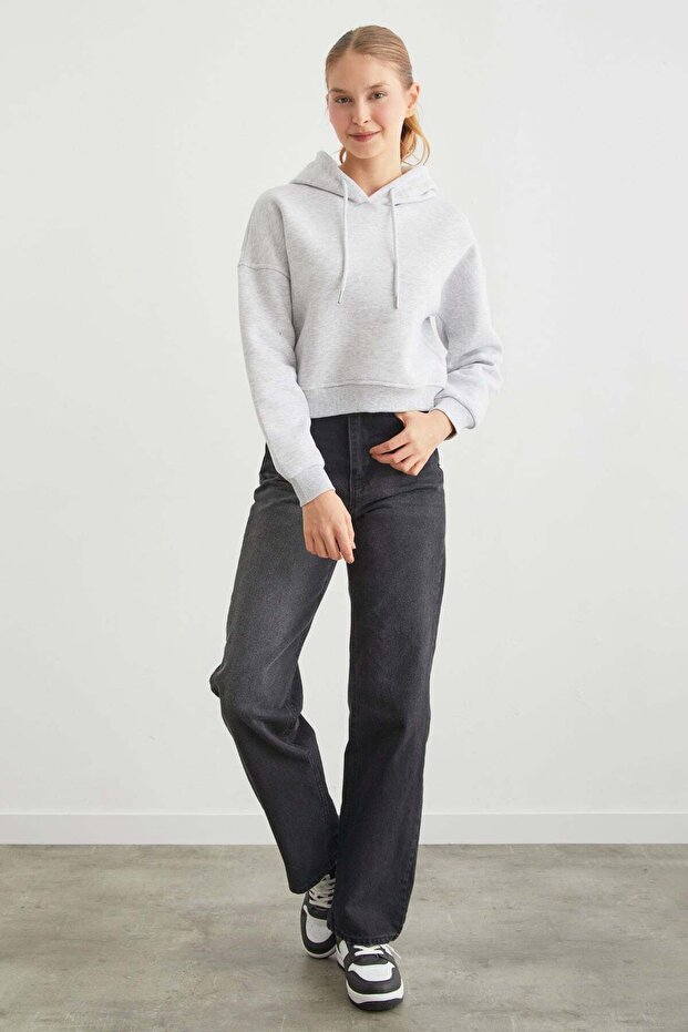 3 Thread Basic Hooded Sweatshirt - 3
