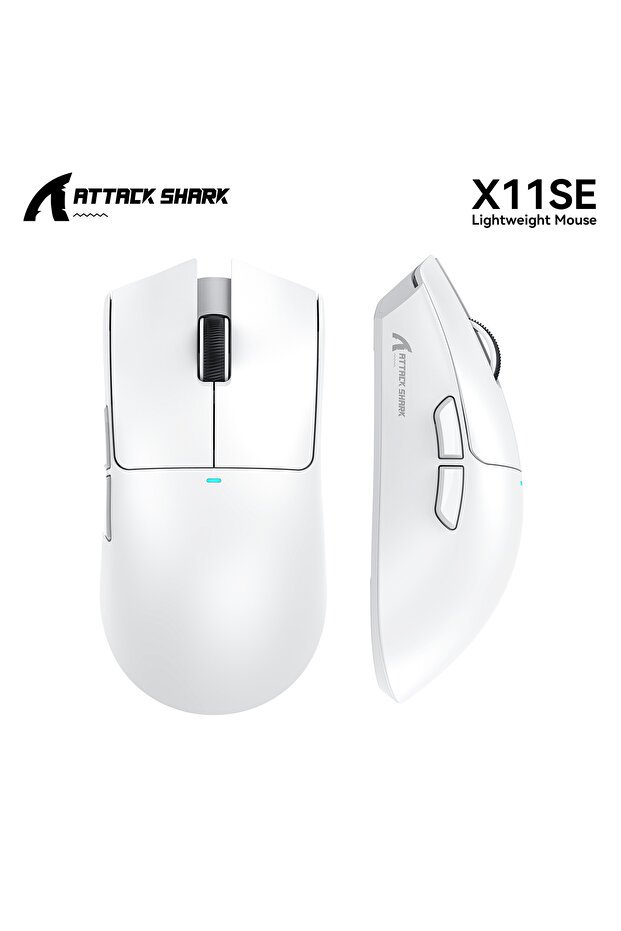 X11SE White ATTACK SHARK X11 SE Wireless Gaming Mouse 22000 DPI,PixArt PAW3311 Sensor,BT/2.4G/Wired,