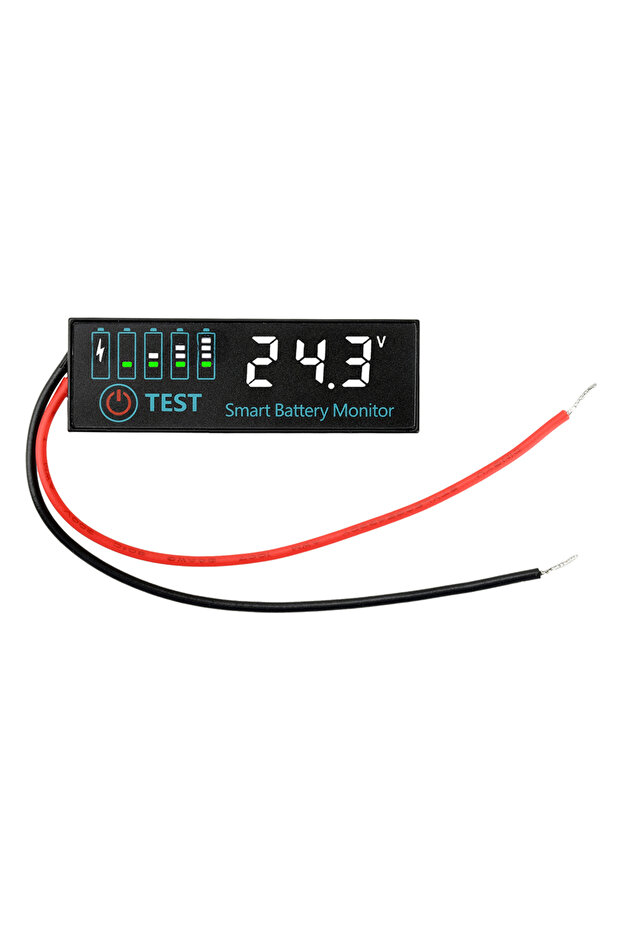 WHITE DC 7-55V 4615N Universal Battery Charge Indicator Panel LED Indicator Acid Battery Lithium Bat