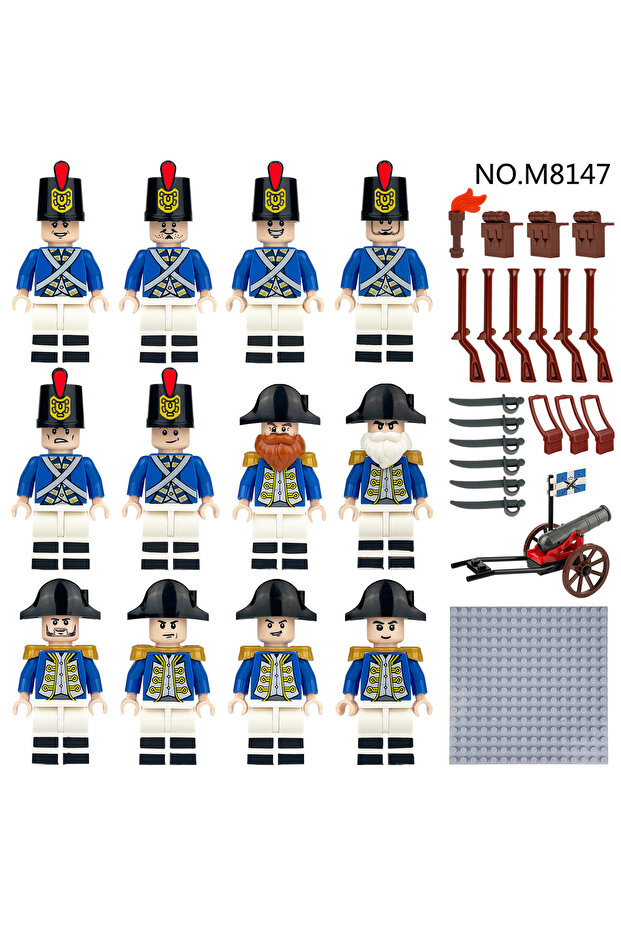 M8147 Royal Navy Expeditionary Man M8147 children's small particle toy bottom plate accessories mini