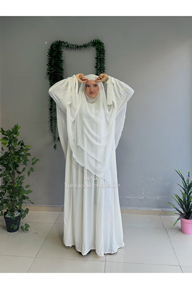 Daisy Embroidered Liza Dress and Long Sufle Set of 2