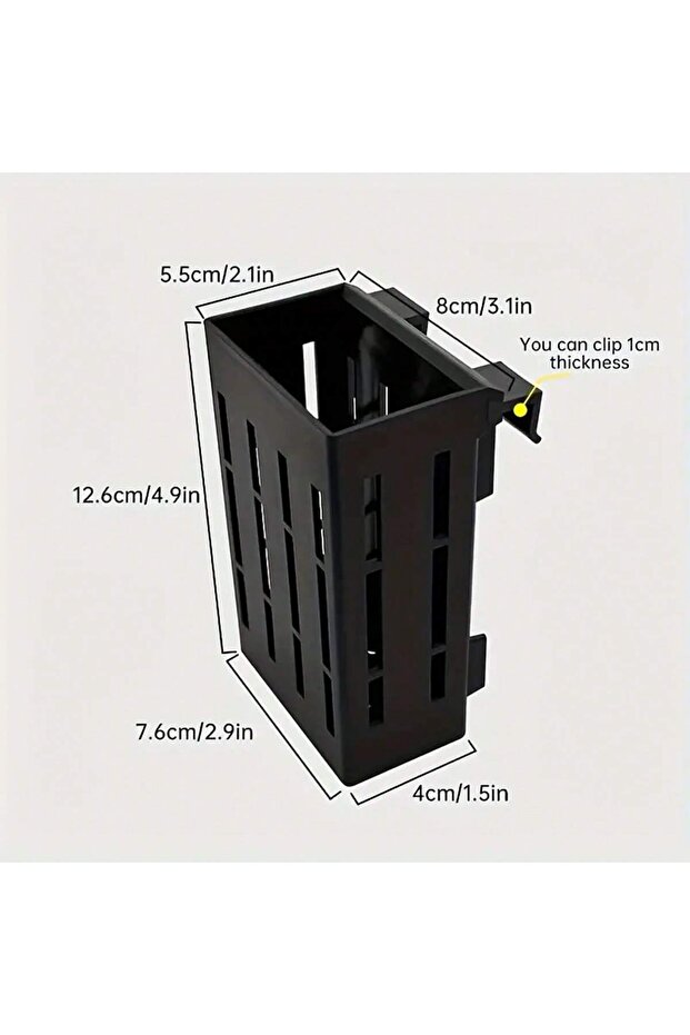 black Aquarium Plant Holder Black Plastic Basket with Clip for Fish Tank Aquatic Plant Fixing Stable
