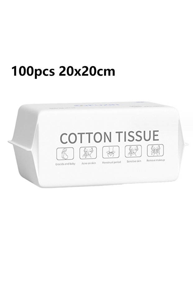 100pcs 20x20cm 1Pack Disposable Face Towels Thick Face Towel Make Up Tissue Soft Facial Cleansing Cl