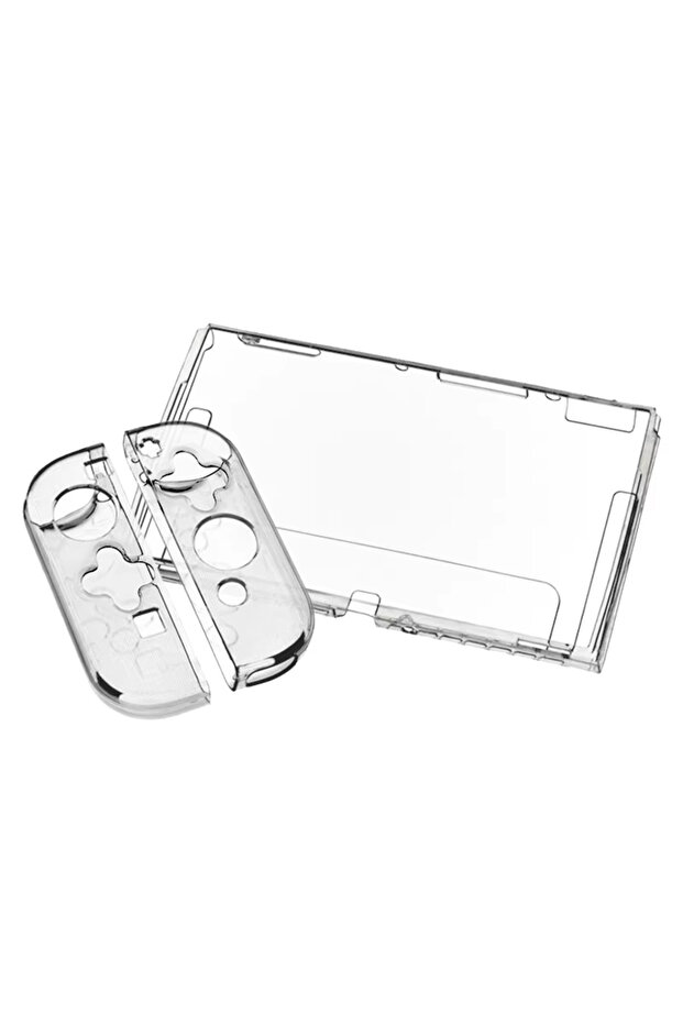 حافظة حماية شفافة ناعمة من مادة TPU من Clear DATA FROG لجهاز Switch OLED Game Console Anti-S