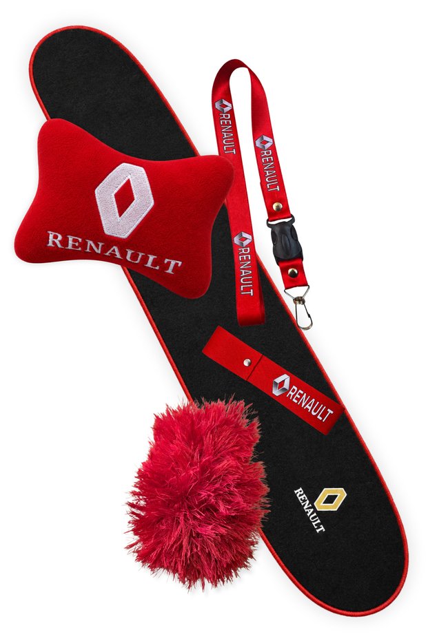 Renault 12 Toros Auto Accessory Set | Torpido Carpet Car Cushion Gear Shift Gaiter Tassel Mirror Hanger Bumper Tow Rope