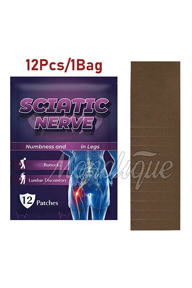 12PCS 12/60pcs Sciatica Nerve Patches Lumbar Herniated Disc Piriformis Hip Joint Sprain Best Sticker