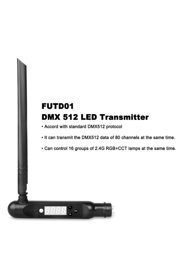 FUTD01 MiBoxer FUTD01 2.4GHz Wireless ISM Sgnal 3pin XLR Transmitter DMX512 Receiver Adapter for Dis