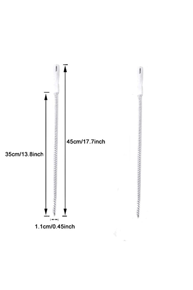2pcs white 1 PC Pipe Dredging Brush Flexible Bathroom Hair Sewer Sink Cleaning Brush Bendable for Ho