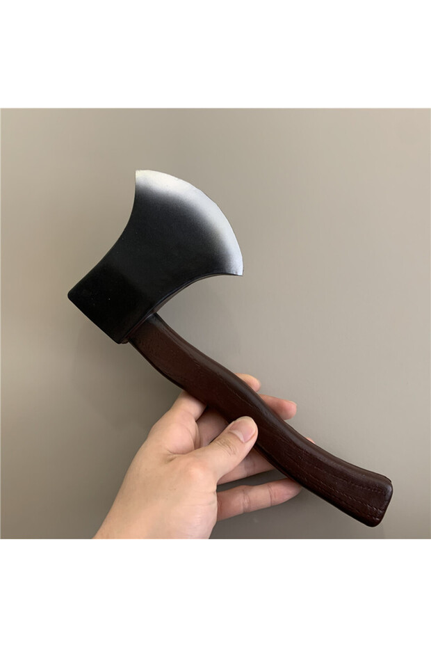 30cm 1:1 Cosplay Fire Axe Stage Prop Weapon Role Playing Cos Axe PU Weapon Model Kids Toy Puzzle Edu