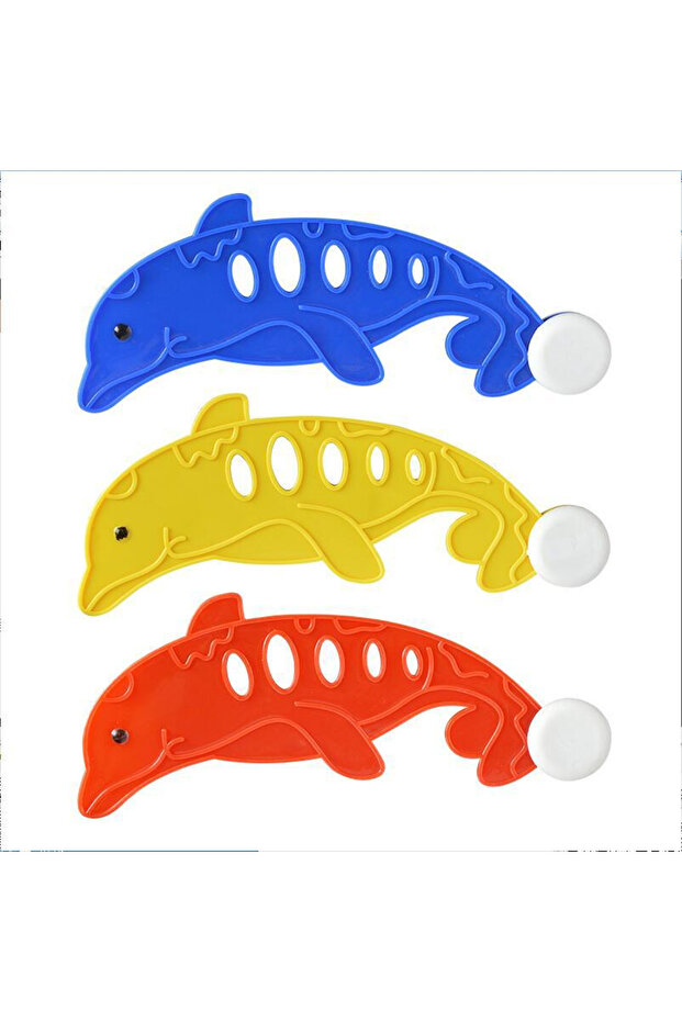 3pac dolphin Kids Summer Swimming Pool Diving Game Toy Shark Rocket Throwing Toy Water Fun Summer Po