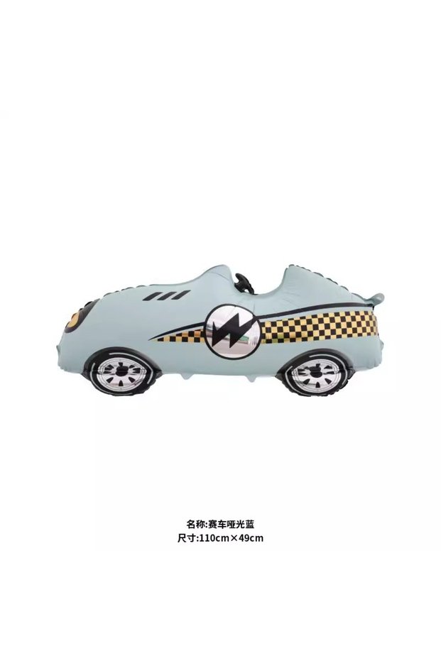 Other Matte Racing Blue Matte Racing Car Aluminum Film Balloons Children's Birthday Party Ballons Ba