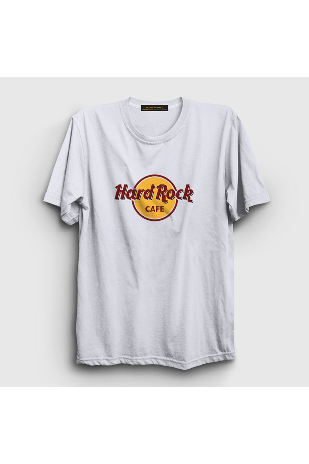 Unisex White Logo Hard Rock Cafe T-shirt371753tt