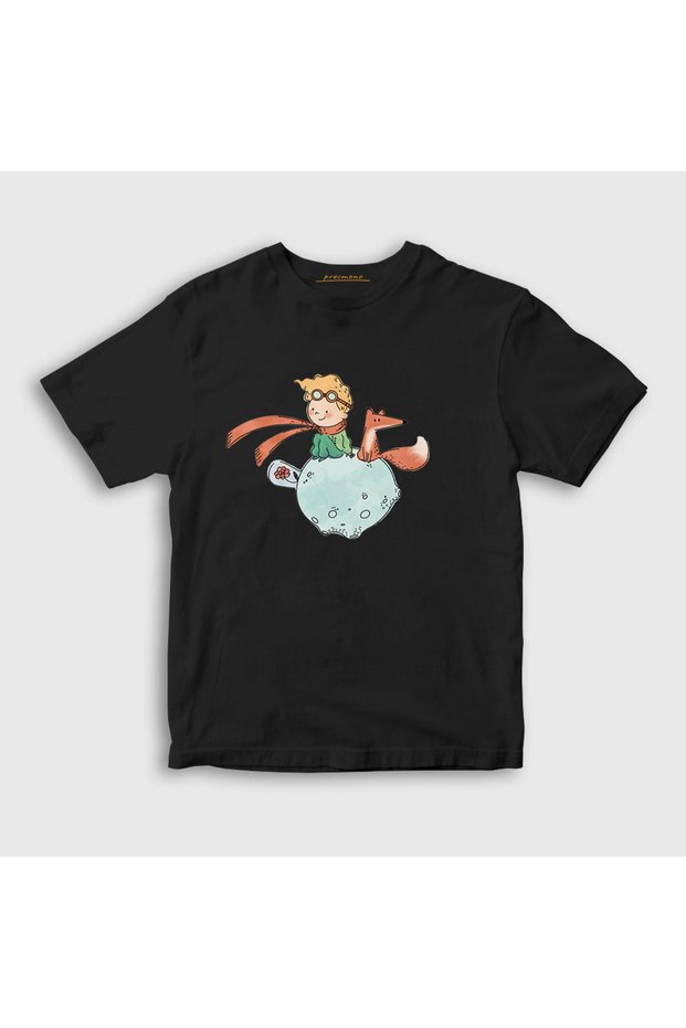Unisex Kids Black Fox Le Petit Prince Little Prince T-Shirt 566459Tt