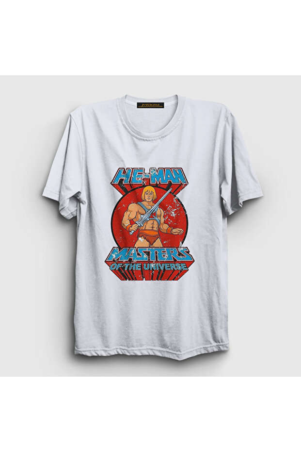 Unisex White Masters of the Universe He Man T-Shirt 432171Tt