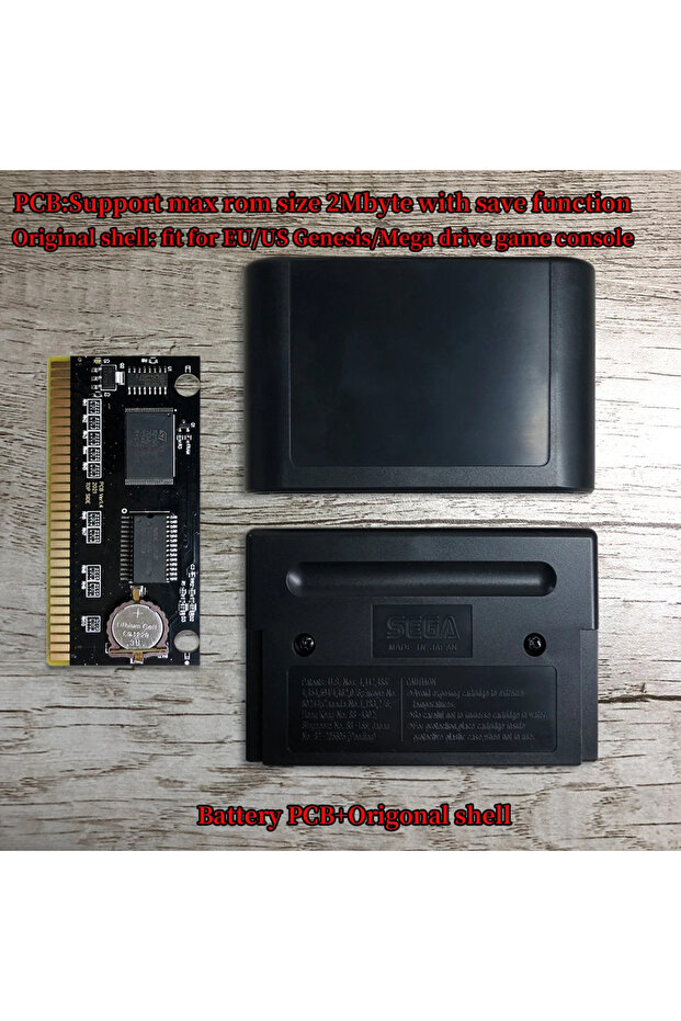 savePCB Originalcase KY Technology MD FlashKit Card Rewritable Electroless Gold PCB Card For Sega Me